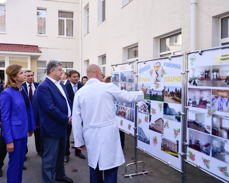 Глава держави разом з дружиною відвідав Калинівську центральну районну лікарню