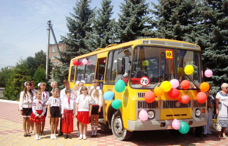 Новим автобусом поповнився шкільний автопарк Барського району