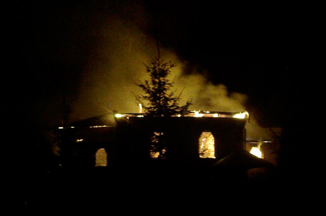 На Вінниччині за нез'ясованих обставин загорілась церква