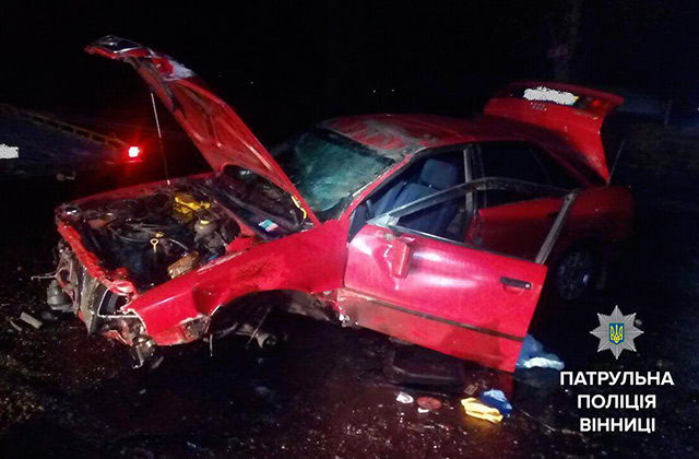 На Немирівському шосе перекинулась "Ауді" - водій отримав незначні ушкодження