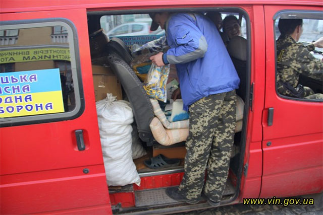 Для жителів Донбасу мешканці Вінницької області відправили гуманітарний вантаж