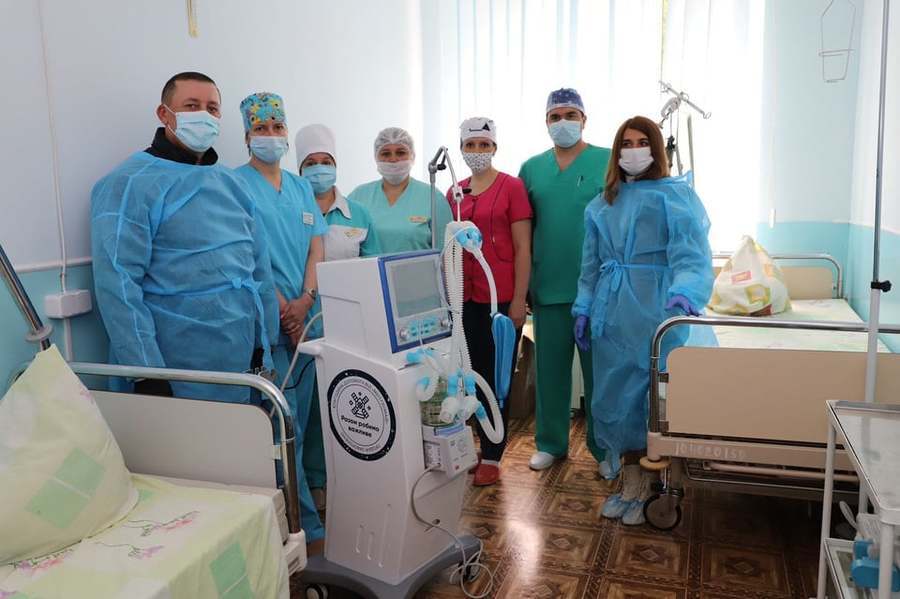 На Вінниччині від МХП протягом двох тижнів апарати ШВЛ передали до семи районних лікарень